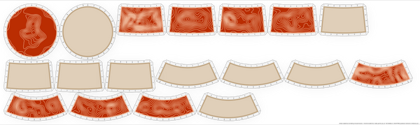 Bucket Hat Kit – Red Sand Dunes + Oak Slice / Adult M (22 in. head circumference)