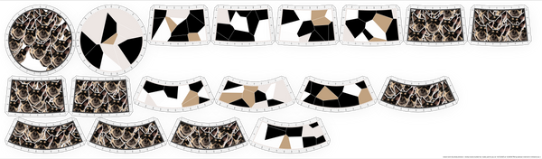 Bucket Hat Kit – Shelly Cracks + Shelly Stickers / Adult M (22 in. head circumference)