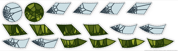 Bucket Hat Kit – Polar Vortex + Chlorophyll / Adult M (22 in. head circumference)