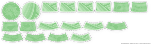 Bucket Hat Kit – Misty Rice Terrace + Pandan Jelly / Adult M (22 in. head circumference)