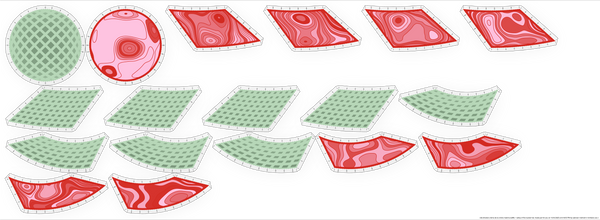 Bucket Hat Kit – Matcha Waffle + Valley of Fire / Adult M (22 in. head circumference)